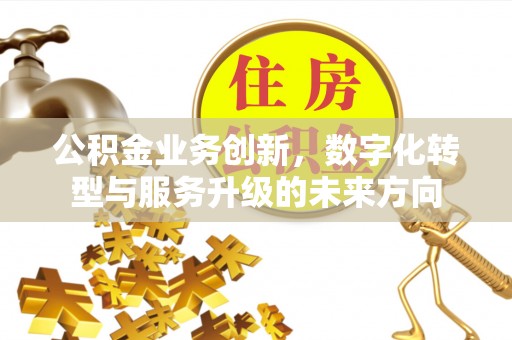 醴陵公积金业务创新，数字化转型与服务升级的未来方向