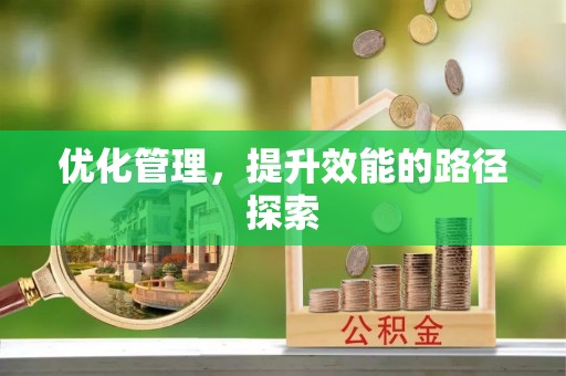 醴陵优化管理，提升效能的路径探索